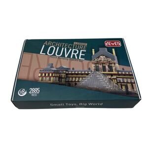 Architecture Louvre Micro Building Blocks Set 2885Pcs World Famous LZ8040 Toy